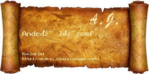 André József névjegykártya
